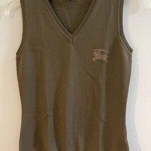 Burberry khaki vest - XS
